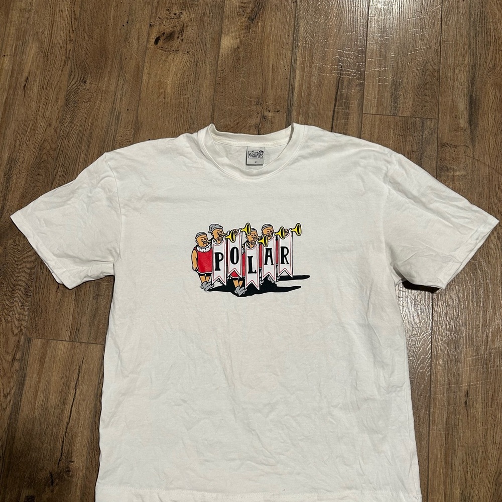 Polar white tee